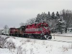 WSOR 3810 leads L249 past the snow-covered trees